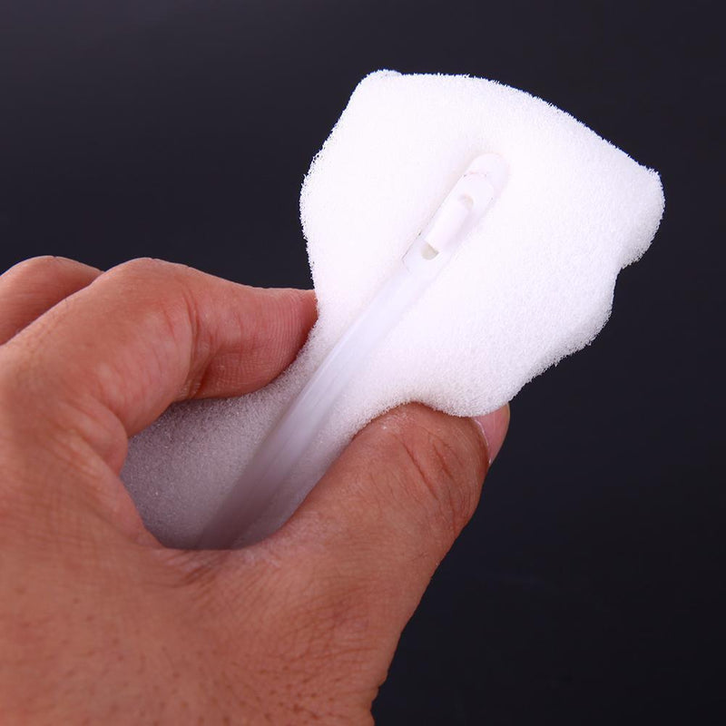Sponge Cup Brush Removable Handle Cup Cleaning Brush Bottle Scrubber (Blue)