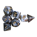Multifaceted Digital Dice Set D4 D6 D8 D10 D12 D20 Two-Color Polyhedral Dices