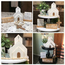 Easter Wooden Nativity Set Resurrection Scenes Wooden Decors Cross Home Ornament