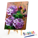 #A Flower Oil Paint By Numbers Kit DIY Acrylic Painting on Canvas Drawing Pictur