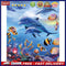 5D Diamond Painting Kit Dolphin Square Diamond Mosaic Picture Art