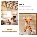 Wooden Sleigh Christmas Tree Hanging Ornaments Shop Window Pendant Xmas Decor