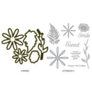 Flower Friendship Paper Cut Dies Metal Stencil Silicone Seal Mold (C) Newly