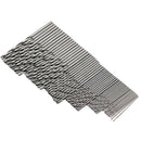 60pcs Drill Bits Straight Shank High Speed Steel Twist Drill Bits (White) Newly