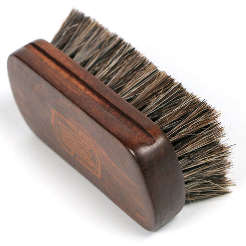 Horsehair Leather Textile Cleaning Brush for Car Interior Furniture Apparel