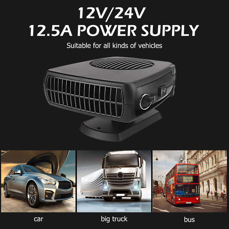 Drinking Car Cooling Heating Fans Dual-Use Electric Car Defroster Defogger Fan