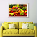 16x12 inch Full Round Diamond Painting Fruit Harvest Rhinestone Picture DIY Set