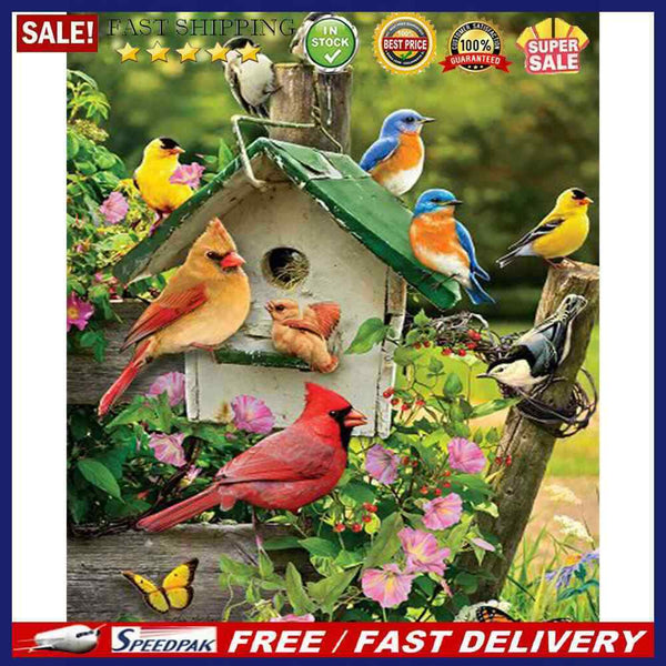 Bird Animal Oil Paint by Numbers Hand Painted Frameless Picture Home Ornament