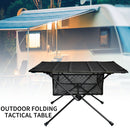 Outdoor Folding Table with Net Pocket Aluminum Alloy Desk for Picnic Barbec