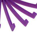 18 Hooks Necktie Scarf Belt Hanger Organizer Clothing Holder Rack(Purple) Newly