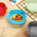#A Silicone Air Fryers Oven Baking Tray Temperature Resistant for Home Kitchen