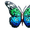 16.5cm Metal Wrought Iron Sculptures Butterfly Garden Wall Hang Butterfly Decor