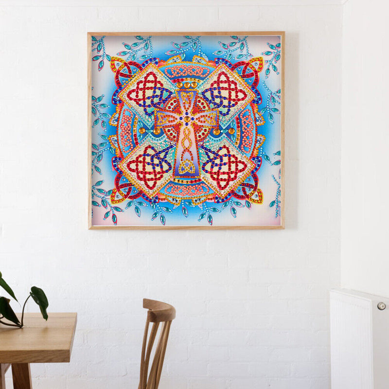 DIY 5D Mandala Flower Part Drill Special Shape Diamond Painting Kit (UP100)