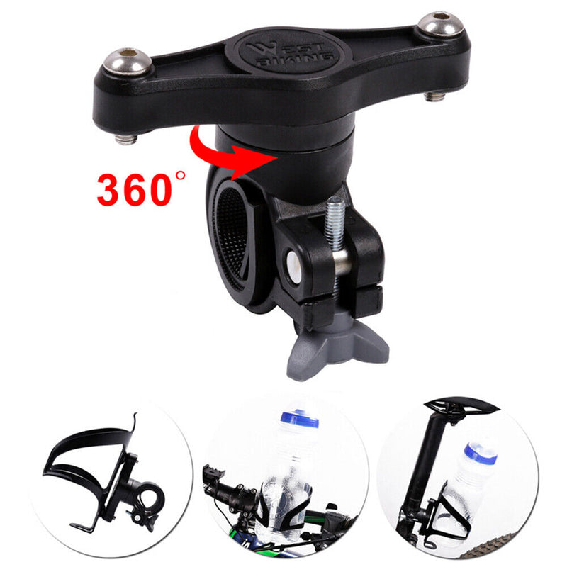 WEST BIKING Bike Bottle Cage Holder 360 Degree Rotation Bottle Cage Convert