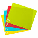 4PCSCutting Flexible Mats Plastic Chopping Board Set Boards Y8H9 Mat. food S3G2