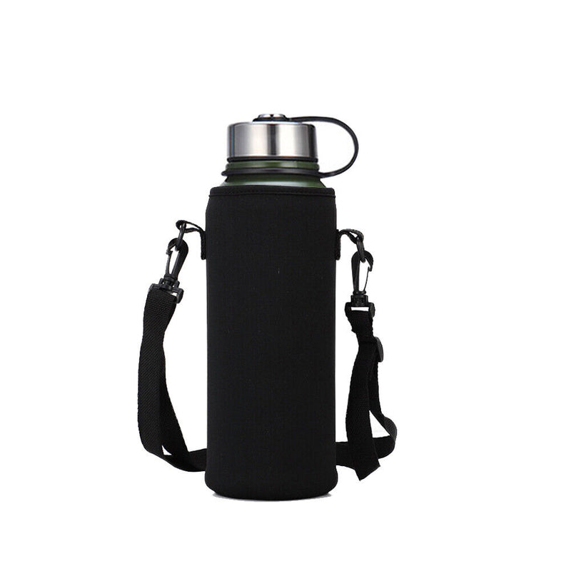 Sports Water Bottles Carrier Bag Pouch Kettle Cup Holder with Shoulder Stra