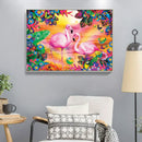 Diamond Painting 5D DIY Two Flamingo Full Round Drill Rhinestone Picture