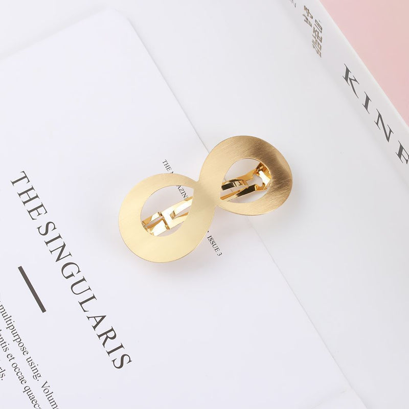Women Girls Hairgrips Horsetail Clip Metal Hairgrips Geometry Hair Clip