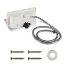 Adjustable Camper RV External Exterior Shower Box Kit with Lock (White)