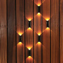 Outdoor LED Solar Light Waterproof Adjustable Wall Panel Light (Warm Light)