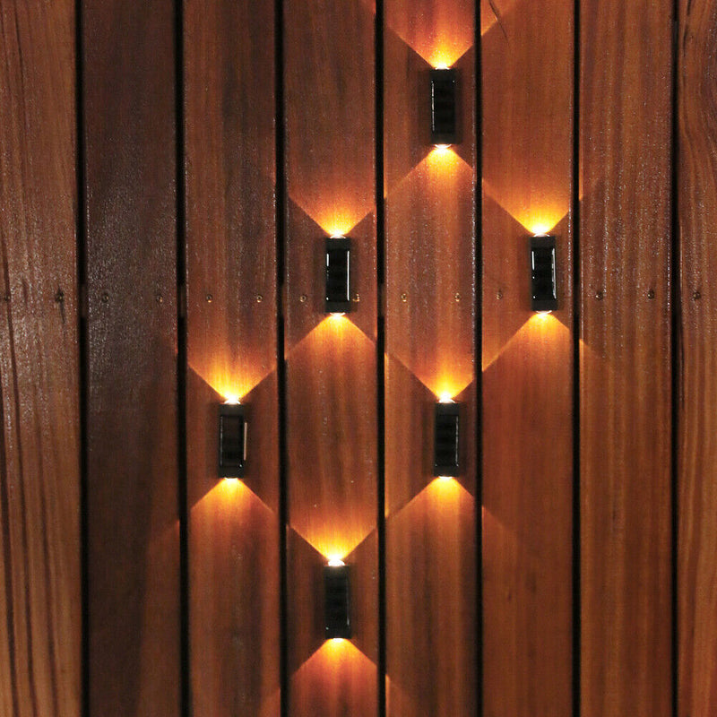 Outdoor LED Solar Light Waterproof Adjustable Wall Panel Light (Warm Light)