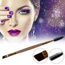 domybest 1 Double Head Brush Pro Eye Lash Eye Brow Brush Cosmetic Makeup Pins