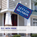 Lets Go Brandon Slogan Flag Polyester Banner Activities Decorative Bunting Sign