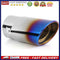 Burnt Color Car Exhaust Tip Stainless Steel Straight Muffler Silencer Unive