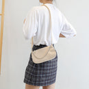 Fashion Women Corduroy Shoulder Handbag Solid Travel Crossbody Messenger Bag