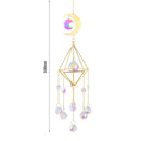 Crystal Wind Chime Moon Pendant Lighting Ball Hanging Garden Window Home Decor