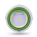 Collapsible Bucket Portable Outdoor Fishing Car Washing Basin (Green 3L) Newly