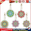 5pcs Diamond Painting Keychain DIY Mandala Key Ring Pendants (YSK086) Newly
