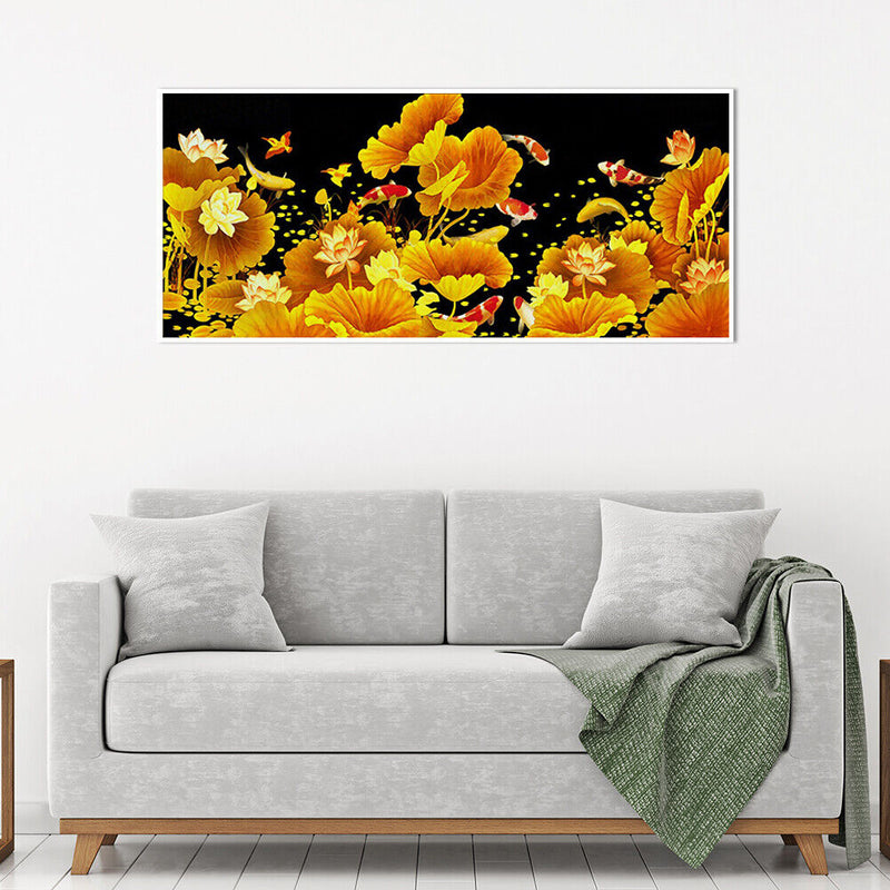 Nordic Modern Canvas Print Painting Royal Fish Living Bedroom Wall Art Picture