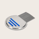Stainless Steel Density Teeth Hair Lice Comb Dust Free Brush (Blue) Newly
