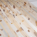 Breathing Floral Printed Window Screening Curtain Drape Home Decor(Coffee)