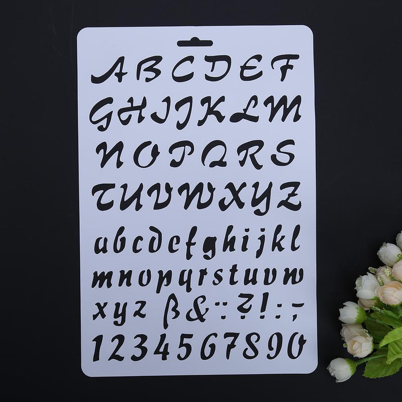 Lettering Stencil Letter Alphabet Stencils Painting Paper Craft Number Word