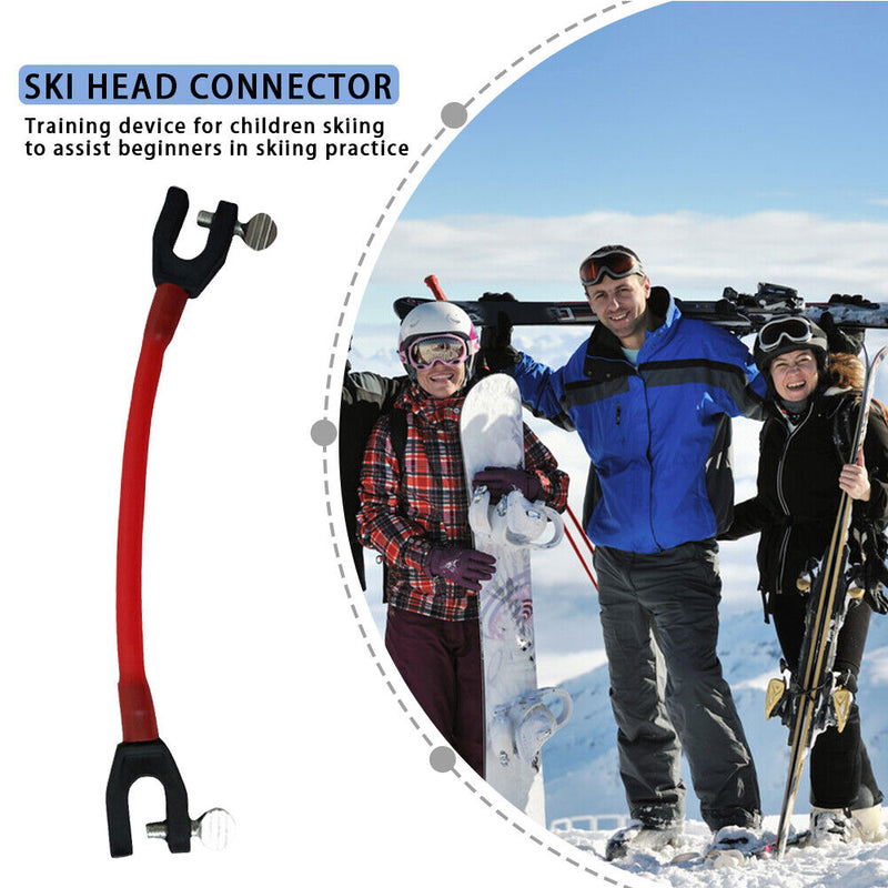 Removable Training Elastic Clip Winter Ski Tip Connector for Beginner Children