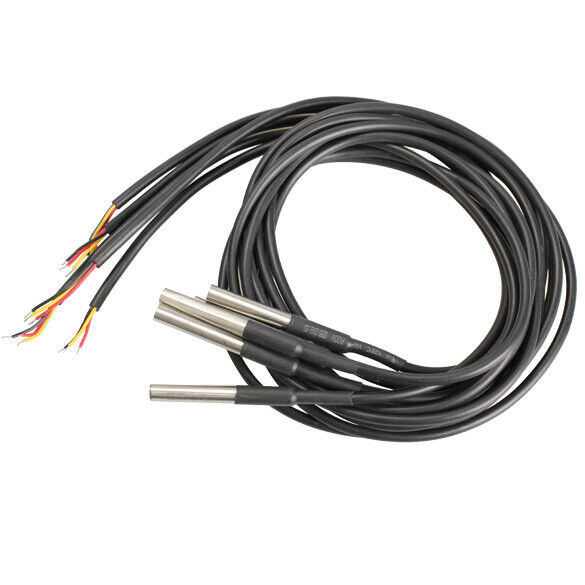 5pcs DS18b20 Waterproof Temperature Sensors Temperature Transmitter Newly