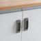 2pcs Self-adhesive Door Handle Cabinet Glass Window Drawer Handles (Grey) Newly