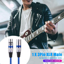 5.9ft DMX Stage DJ Cable  XLR 3Pin Male to Female Connector Wire (Blue) Newly