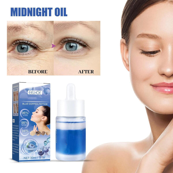 Blue Copper Peptide Capsule Essence Facial Serum Repair Moisture Skin Care #