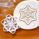 Chocolate Biscuit Mold Cookie Cutter Christmas Snowflake Cookie Embosser Mold