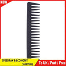 Anti-Static Carbon Wide Tooth Comb Salon Barber Professional Hair Styling Brush