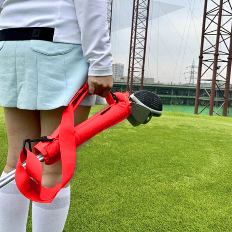 Lightweight Golf Club Bag Carrier Nylon Driving Range Course Training Case Ba