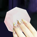 Practical Retro Nail Art Palette Nail Tips Plate Showing Stand Practice Tool