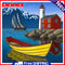 DIY Lighthouse and Boat Oil Paint by Numbers Kit on Canvas Pictures Home Decor
