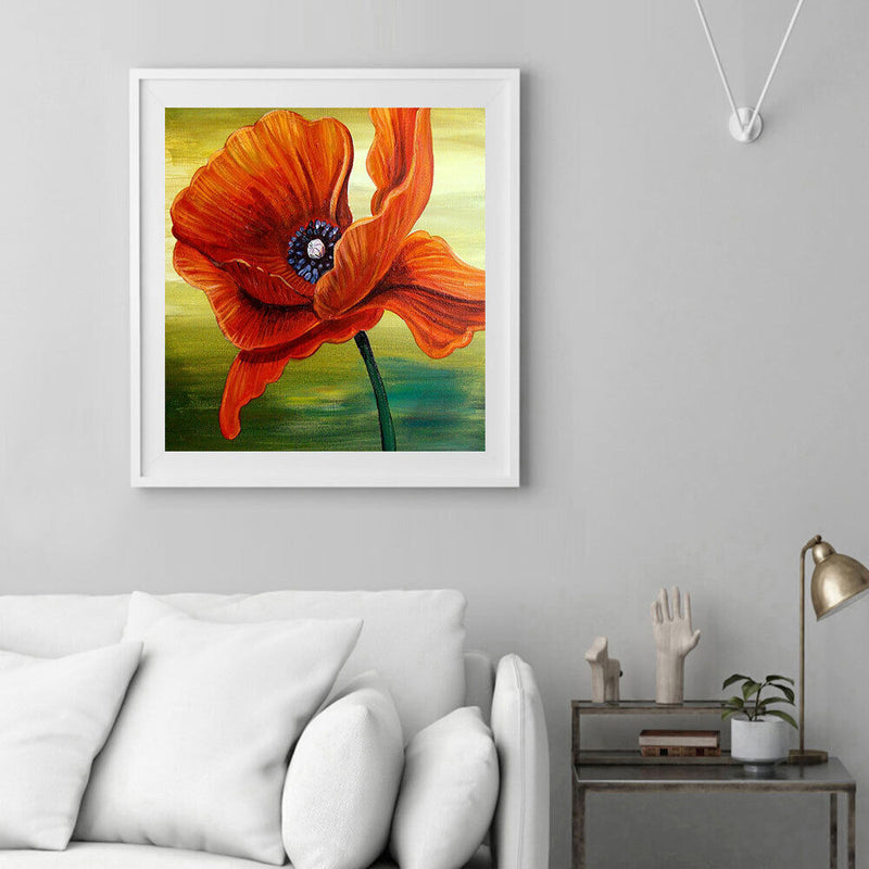 Flower Oil Paint By Numbers DIY Handpainted on Canvas Home Decoration Unframe