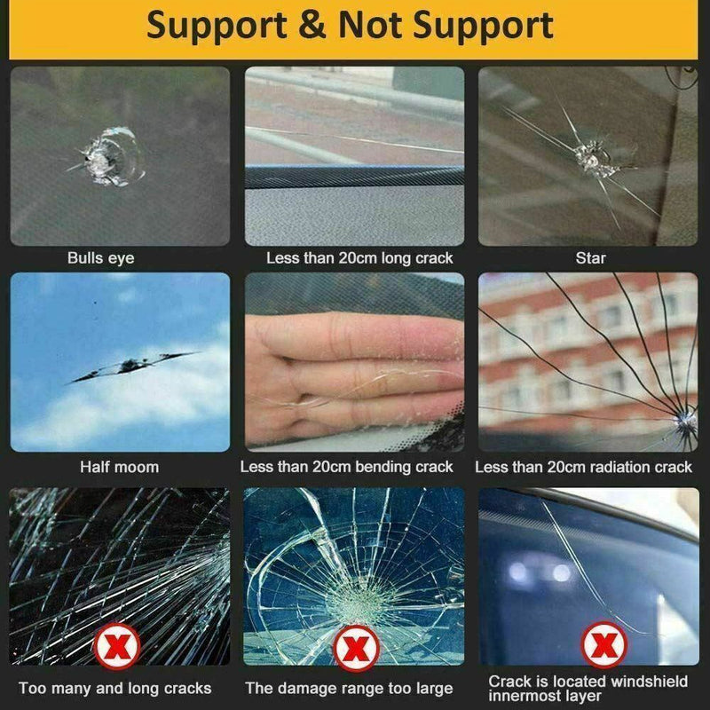 DIY Auto Glass Windscreen Repair Kit Crack Chip Windshield Window Screen