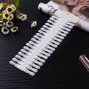 36pcs Removable False Nail Tips Color Card Nail Display Board (Skin Color)