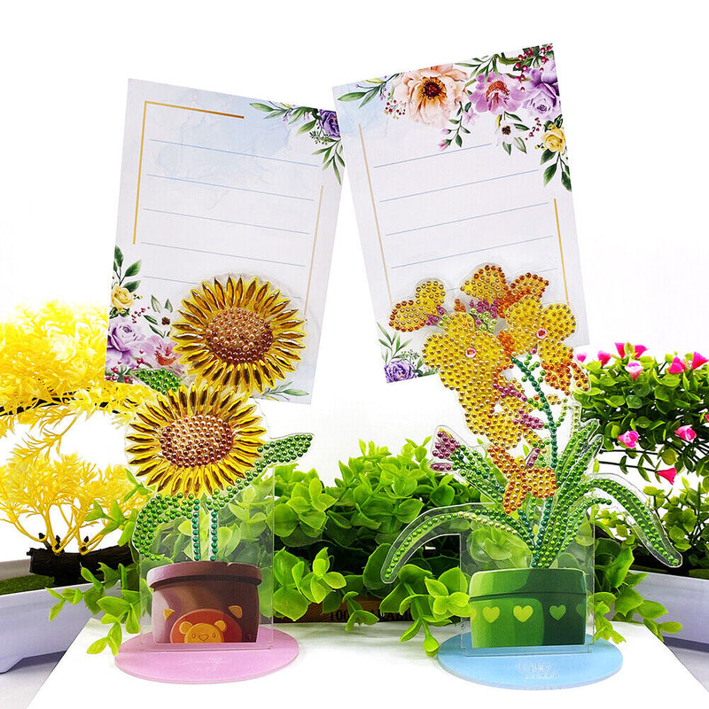 2pcs Diamond Painting Note Holder Valentine Gift Card Table Stand (BQJ05)